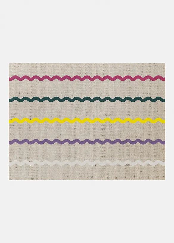 Tv&auml;ttbar d&ouml;rrmatta med grafiskt m&ouml;nster, bonprix