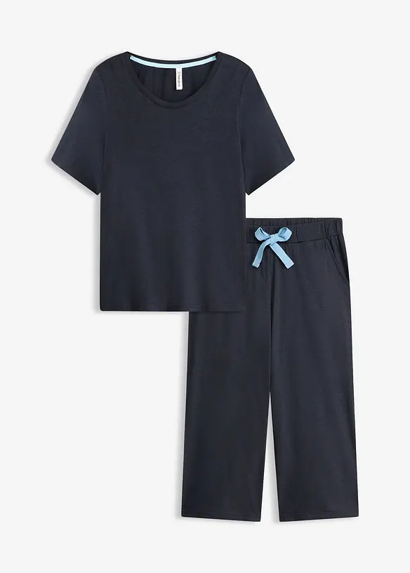 Capripyjamas i mjuk viskosmix, bonprix