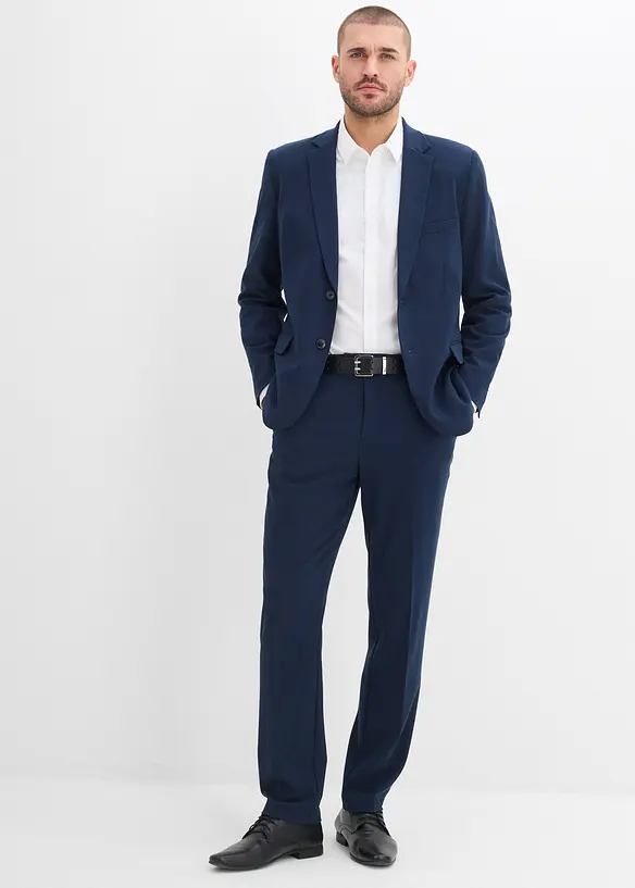 Stretchig kostymbyxa, modern passform, bonprix