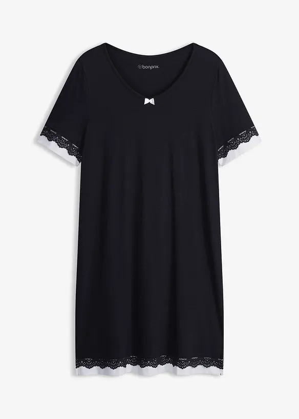 Nattlinne i mjuk viskosmix, bonprix