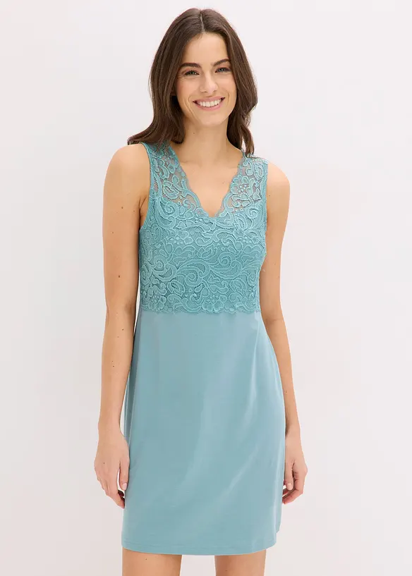 Nattlinne med spetsbes&auml;ttning, bonprix