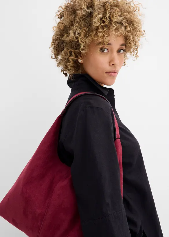 Skjortblus i svalkande linnemix, bonprix