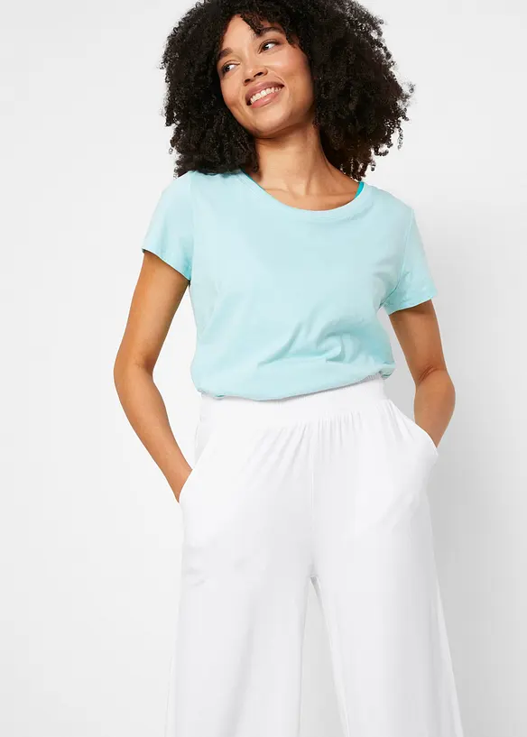 7/8-jerseybyxa av stretchig och f&ouml;ljsam viskos, bonprix