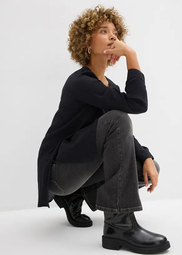 L&aring;ng tunika av bomull, bonprix