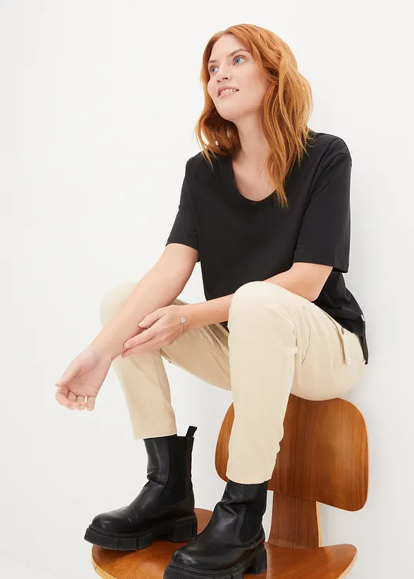 Vid T-shirt i ekologisk bomull, bonprix