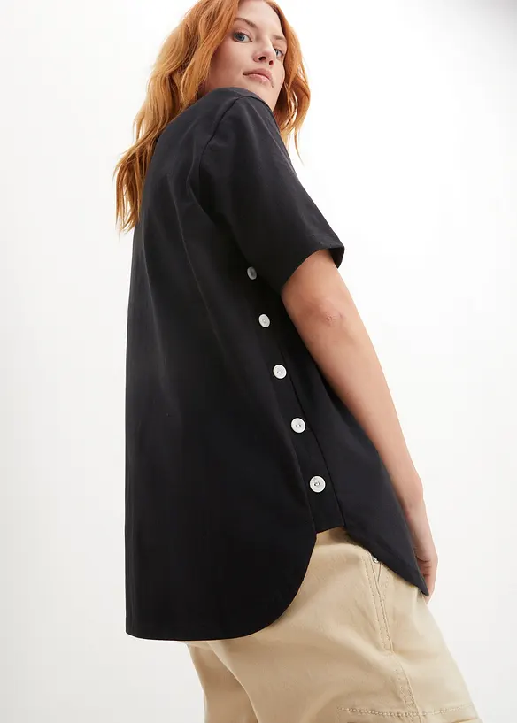 Vid T-shirt i ekologisk bomull, bonprix