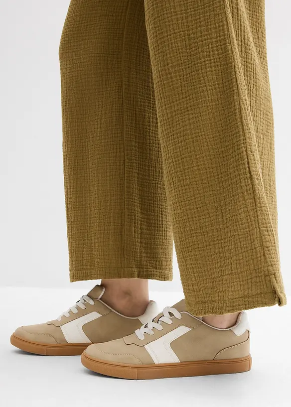 Palazzobyxa i luftig muslin, bonprix