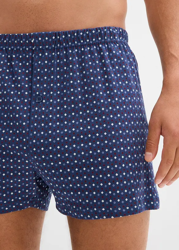 Boxershorts i vid modell med bomull (3-pack), bonprix