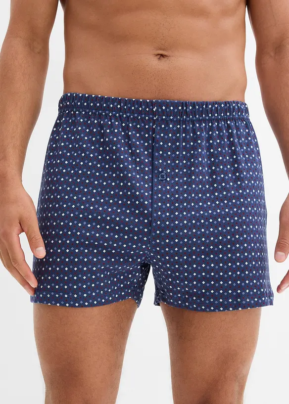 Boxershorts i vid modell med bomull (3-pack), bonprix