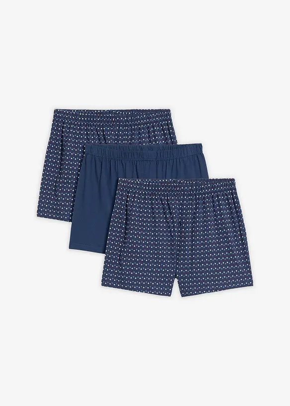 Boxershorts i vid modell med bomull (3-pack), bonprix