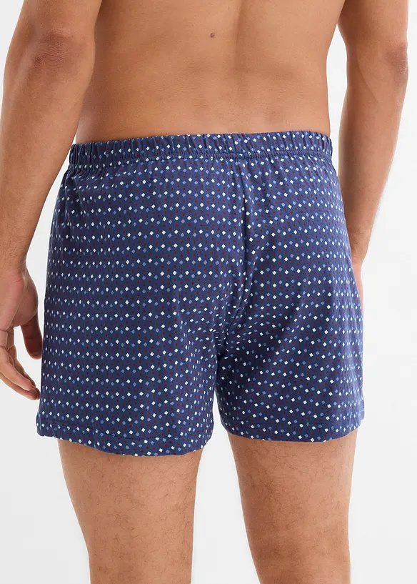 Boxershorts i vid modell med bomull (3-pack), bonprix