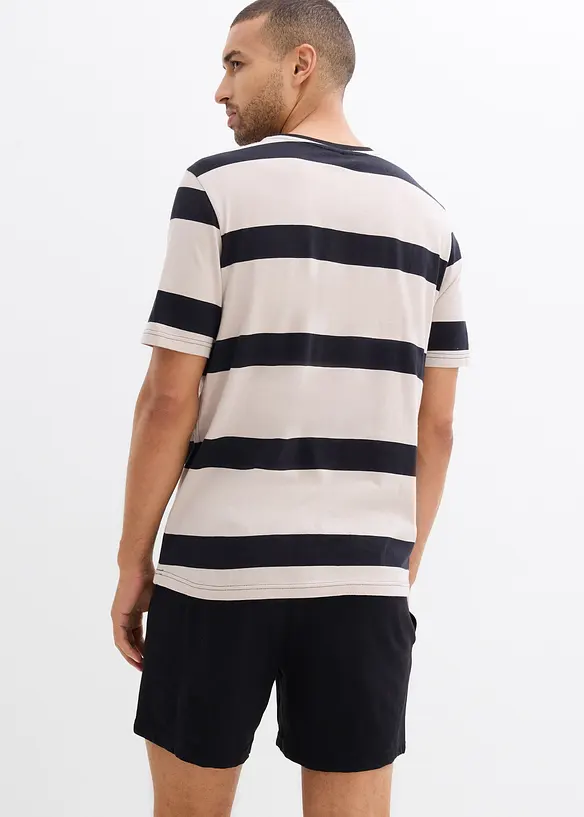 Kort pyjamas i bomull, bonprix