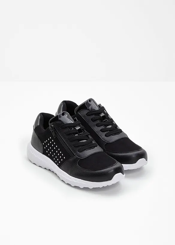 Sneakers med glitterstenar, bonprix