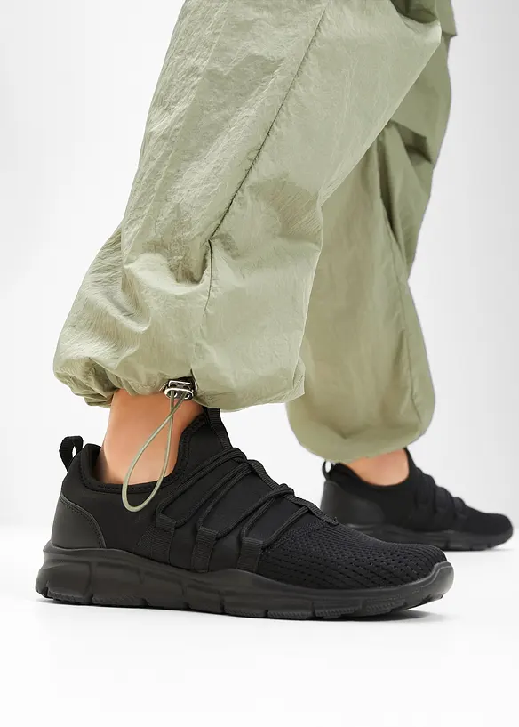 Sneakers i mjukt material, bonprix