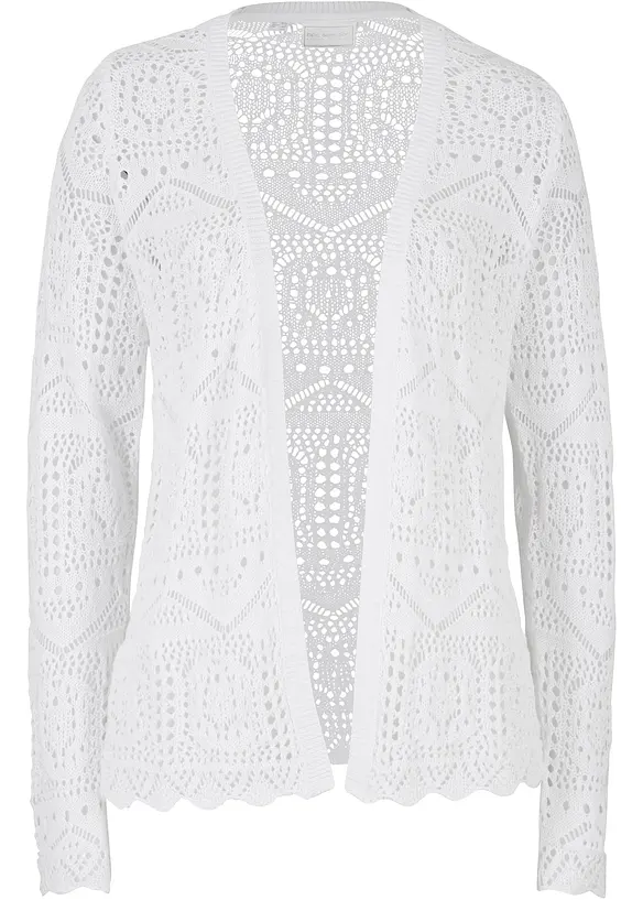 H&aring;lm&ouml;nstrad cardigan, bonprix
