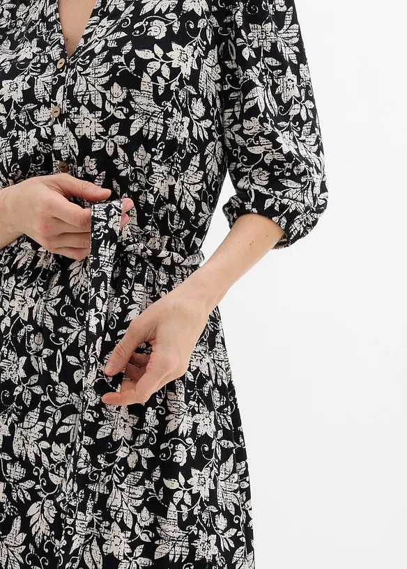 Jerseykl&auml;nning av viskosmix, bonprix