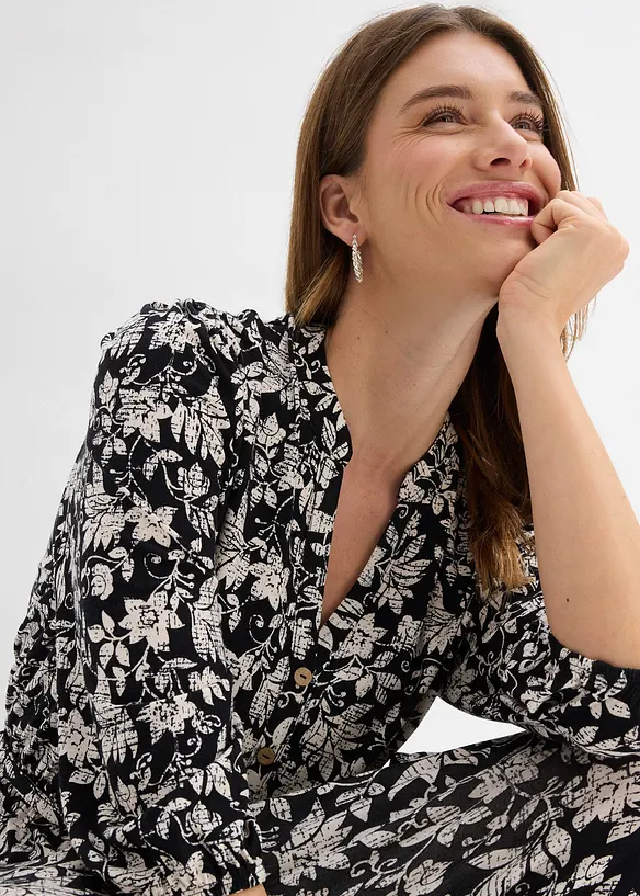 Jerseykl&auml;nning av viskosmix, bonprix