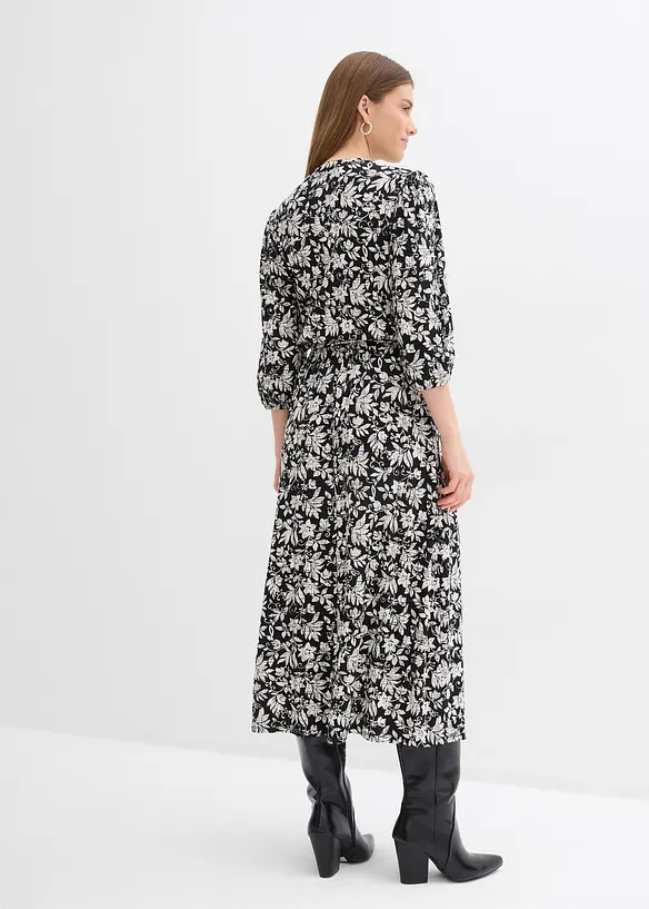 Jerseykl&auml;nning av viskosmix, bonprix