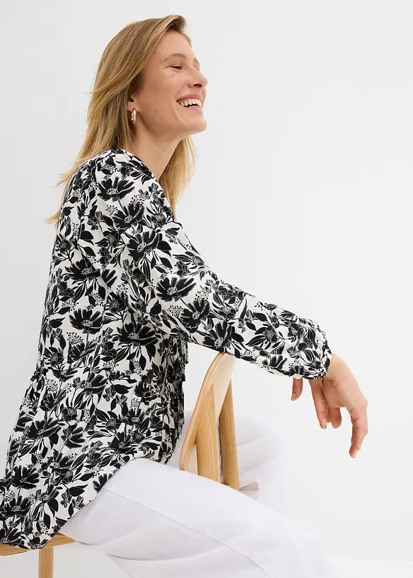 L&aring;ng tunika i viskos, bonprix