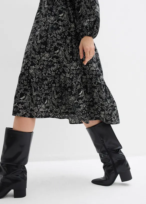 Mellanl&aring;ng kl&auml;nning i bomull, bonprix