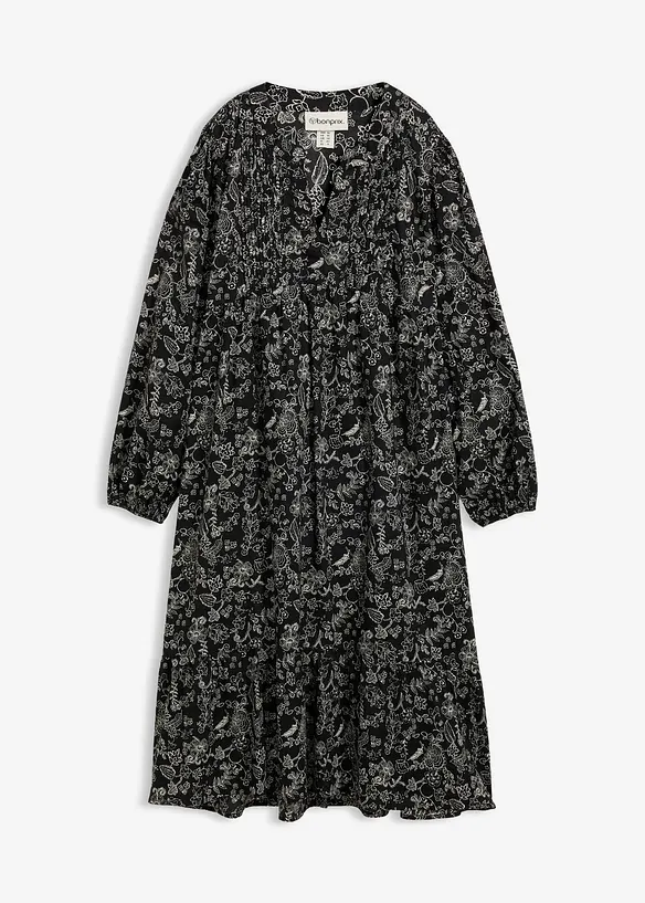 Mellanl&aring;ng kl&auml;nning i bomull, bonprix