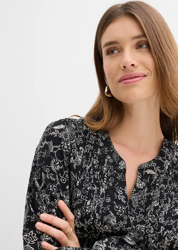 Mellanl&aring;ng kl&auml;nning i bomull, bonprix