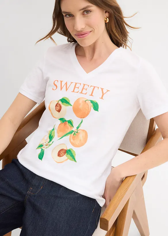 T-shirt av ekologisk bomull, bonprix