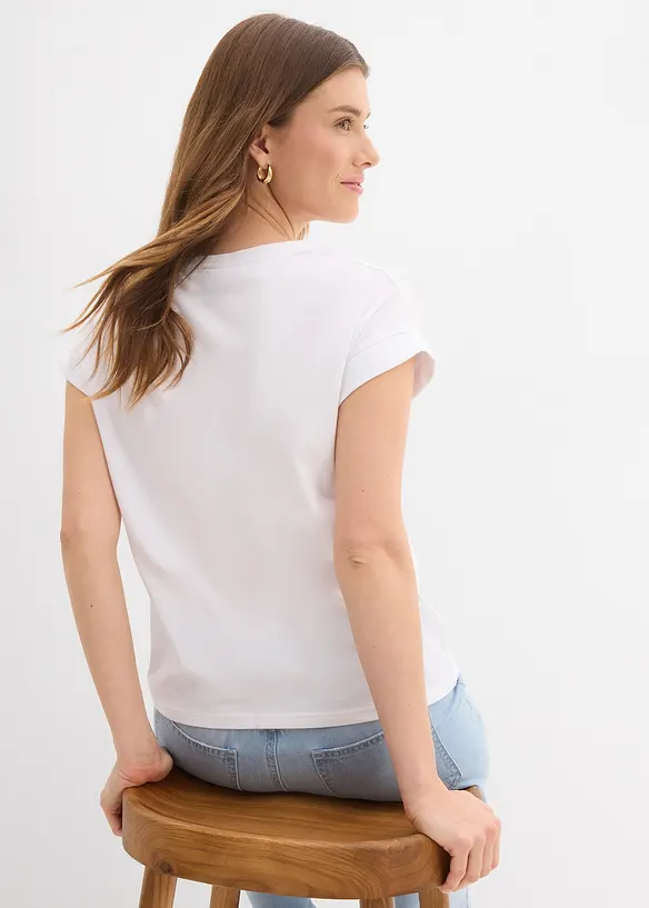 T-shirt av bomull, bonprix