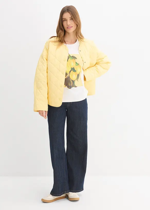 T-shirt i elastisk bomullsmix, bonprix