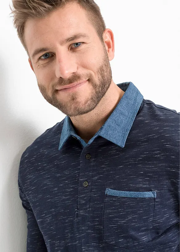 L&aring;ng&auml;rmad pik&eacute;tr&ouml;ja i bomull, bonprix