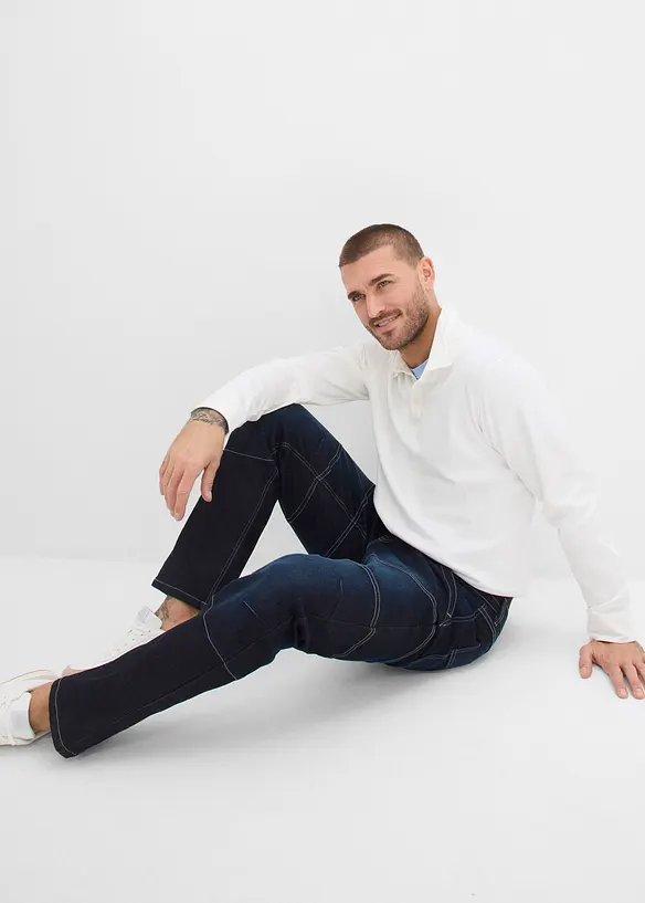 Regular Fit jeans med bekv&auml;m midja, Straight, bonprix