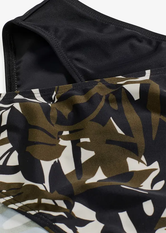 Bikinibyxa (2-pack) enf&auml;rgad och m&ouml;nstrad, bonprix