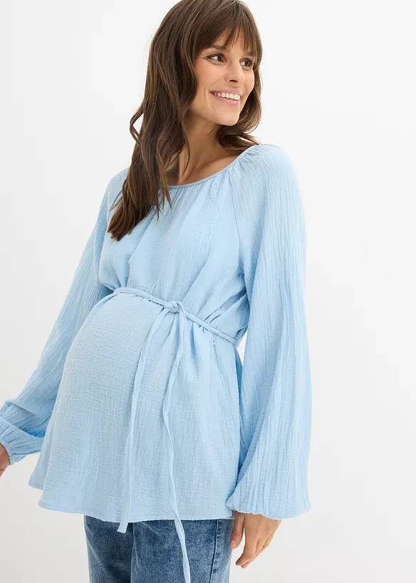 Mammablus av bomullsmuslin, bonprix