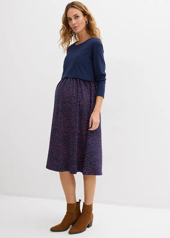 Mamma-/amningskl&auml;nning och -topp med ekologisk bomull (2 delar), bonprix