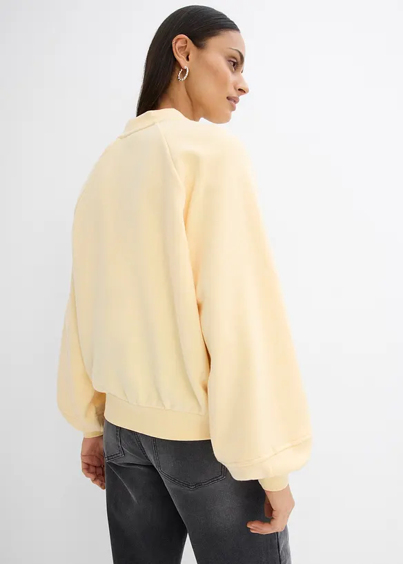 Blusjacka med ballong&auml;rmar, bonprix