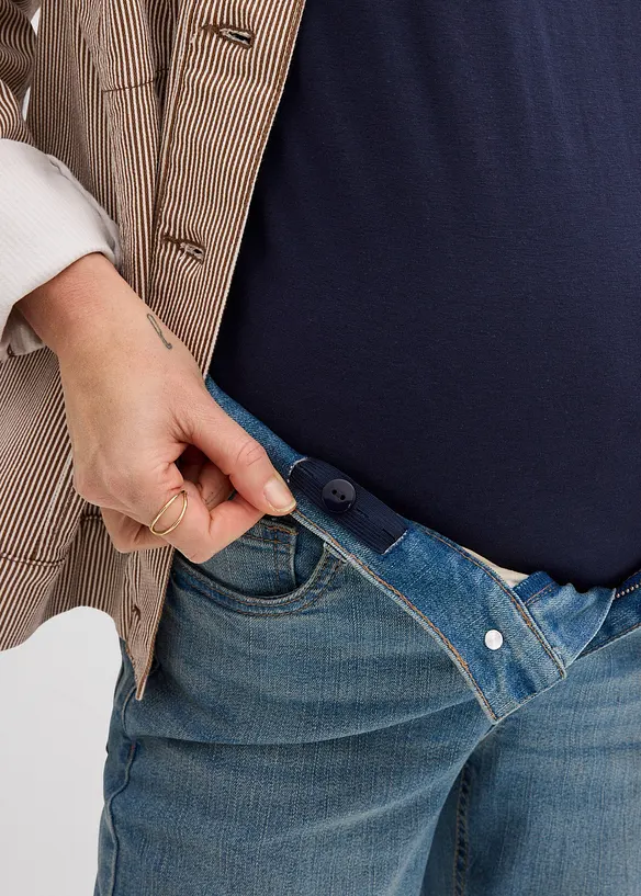 Mammajeans f&ouml;r graviditeten och efter&aring;t, ankell&aring;nga, bonprix