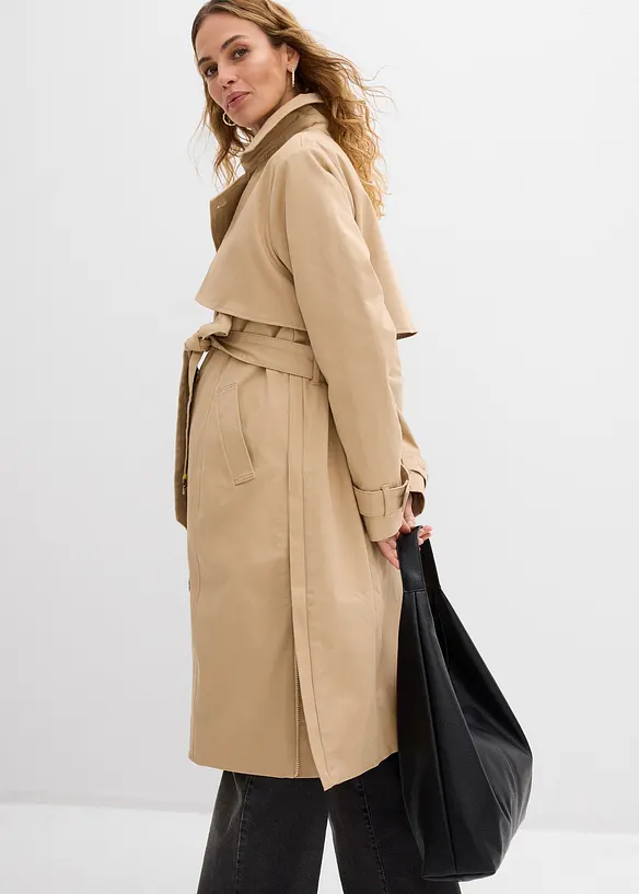 Mammatrenchcoat med babyficka, bonprix