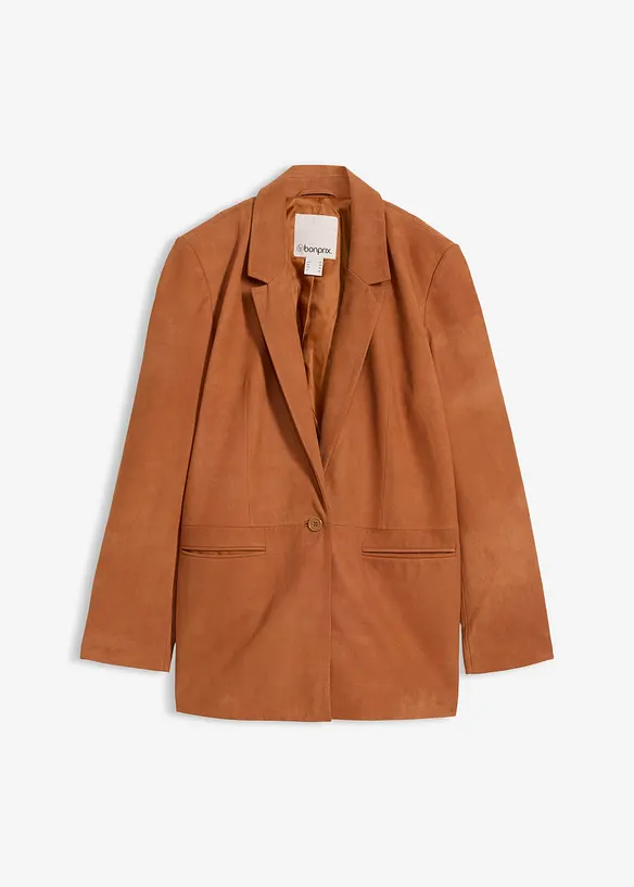 Kavaj av mocka, bonprix