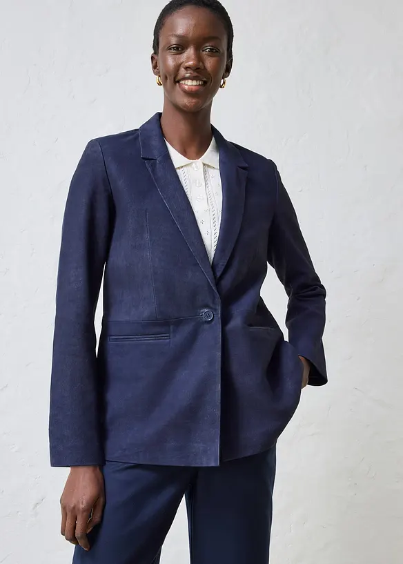 Kavaj av mocka, bonprix