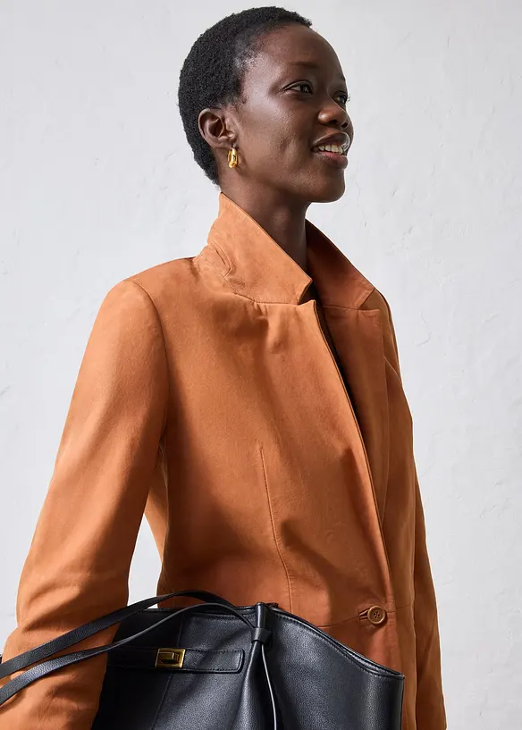 Kavaj av mocka, bonprix