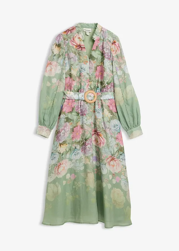 Kl&auml;nning i rami (2-delat set med sk&auml;rp), bonprix