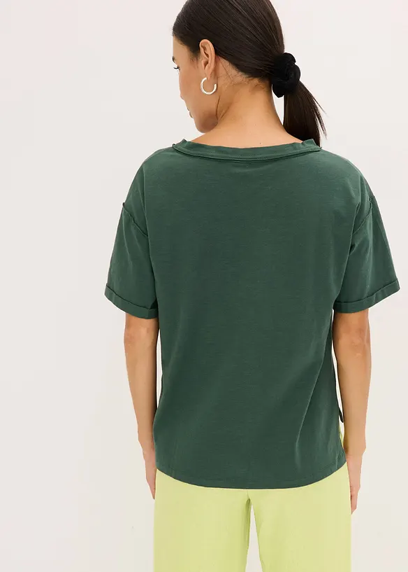 Oversizetopp i ren bomull, bonprix