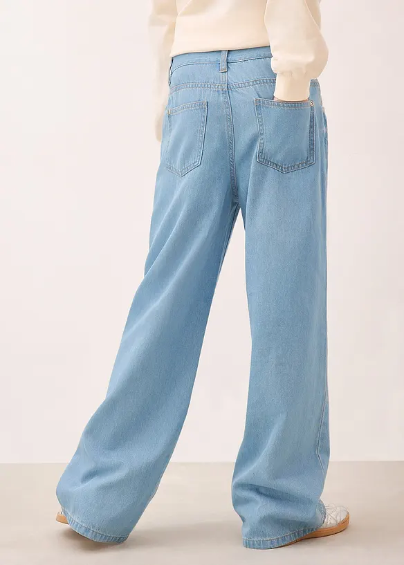 Wide Leg Jeans Mid Waist, bonprix
