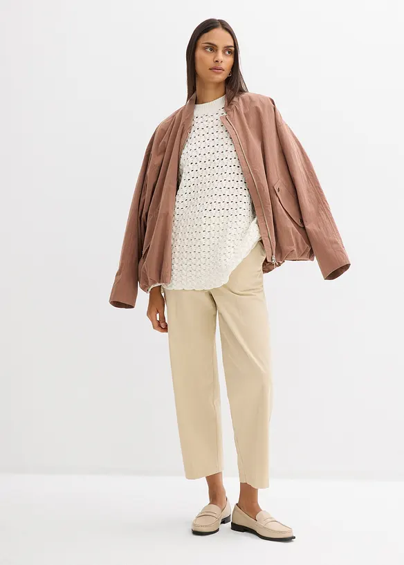 H&aring;lm&ouml;nstrad topp, bonprix