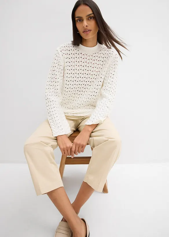 H&aring;lm&ouml;nstrad topp, bonprix