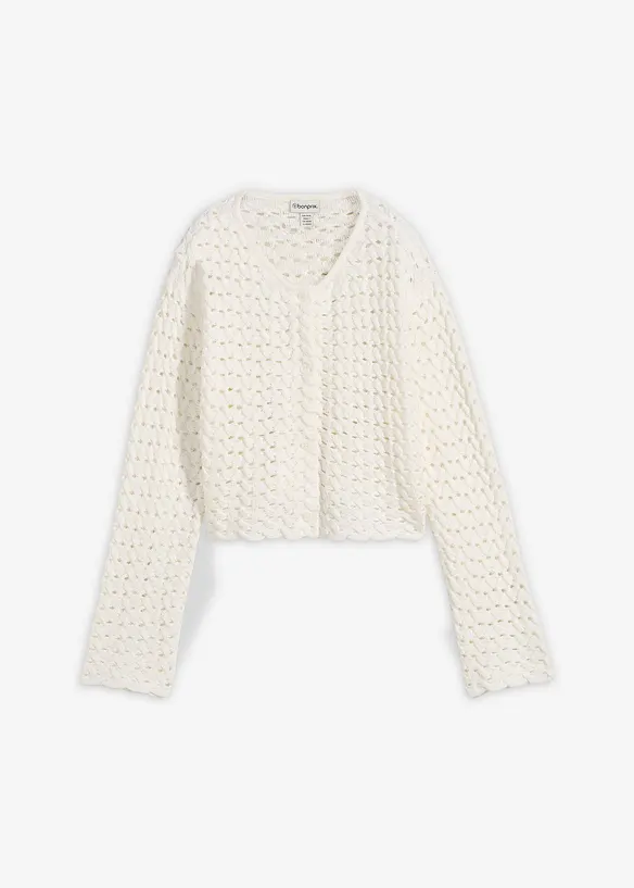 H&aring;lm&ouml;nstrad cardigan, bonprix