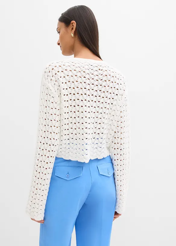 H&aring;lm&ouml;nstrad cardigan, bonprix