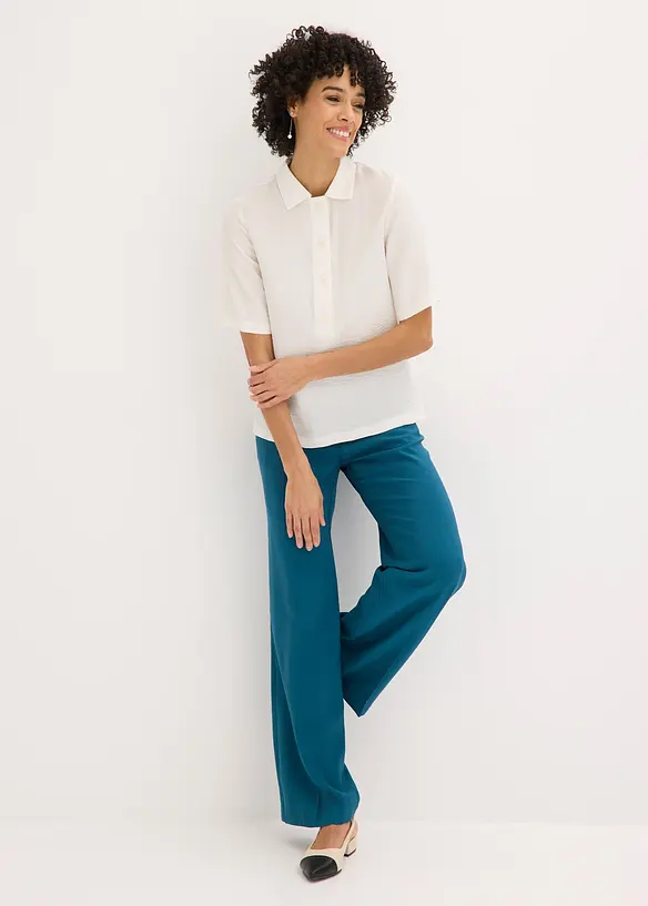 Luftig, vid byxa med viskos, bonprix