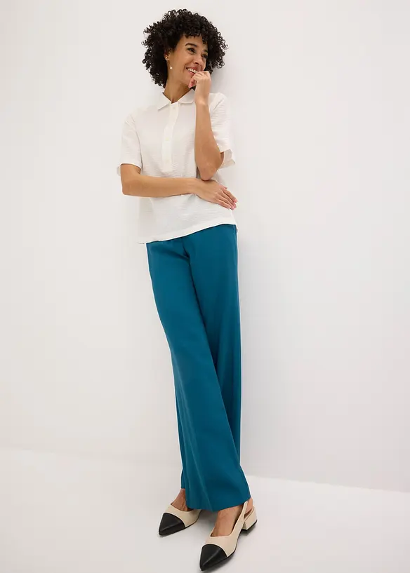 Luftig, vid byxa med viskos, bonprix