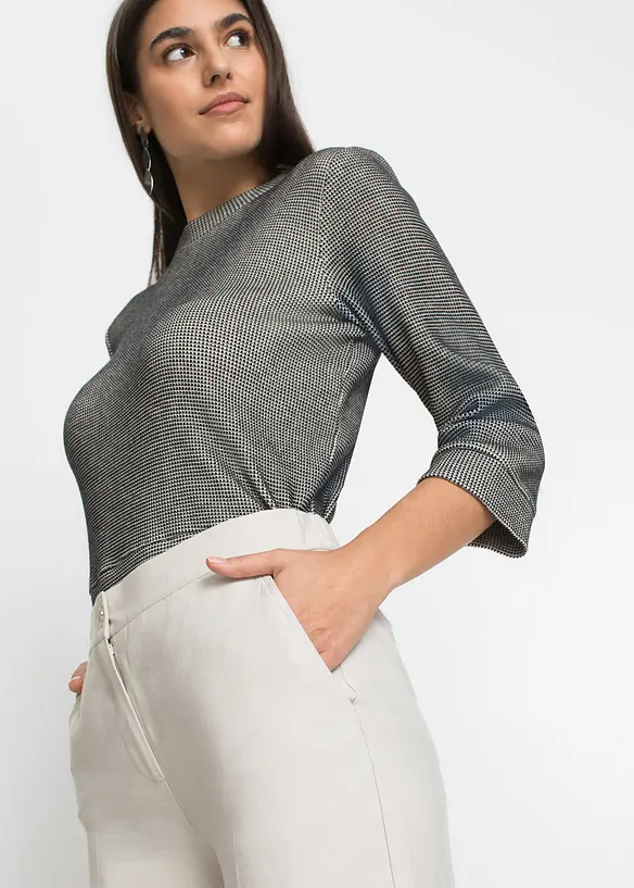 Luftig, vid byxa med viskos, bonprix